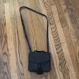 Lucky Brand Small Black Leather Crossbody Purse